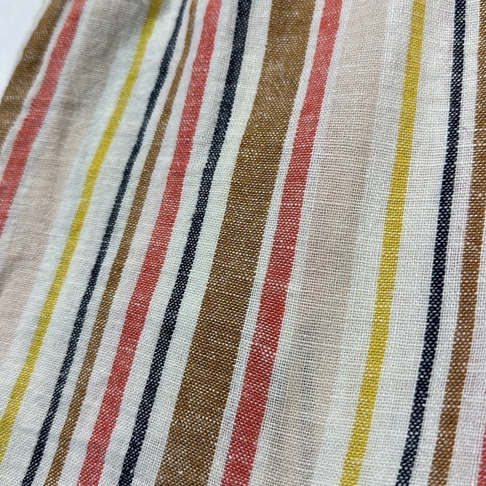 Forever 21 Multicolored Striped Ljnen/Rayon Pullon Shorts Size Small - Picture 5 of 6